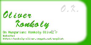 oliver konkoly business card